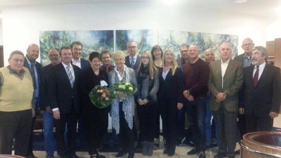 Ehrung der  bisherigen 